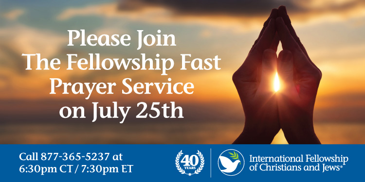 Live Prayer Service | International Fellowship of Christians and Jews